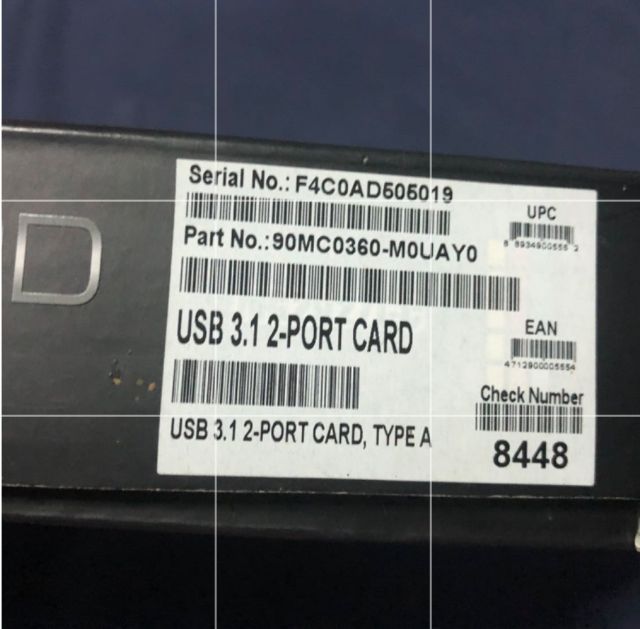 PORT CARD ASUS USB 3.1 Type-A  รูปที่ 3