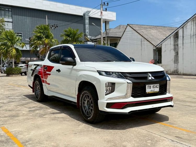 Mitsubishi Triton 2023 All New Double Cab 2.5 GLX Ralliart Pickup ดีเซล ไม่ติดแก๊ส เกียร์ธรรมดา ขาว รูปที่ 3
