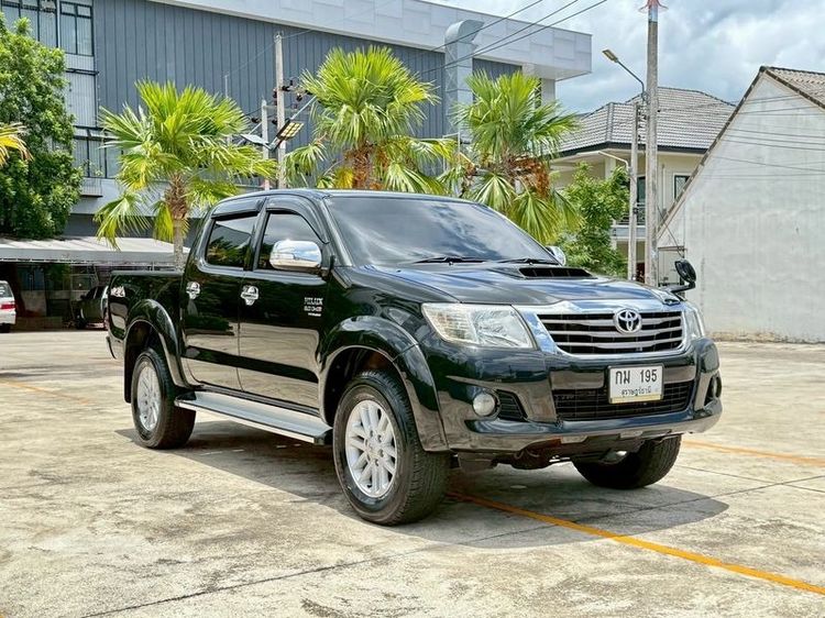 Toyota Hilux Vigo Champ 2013 Double Cab 3.0 G 4WD Pickup ดีเซล ไม่ติดแก๊ส เกียร์อัตโนมัติ ดำ รูปที่ 3