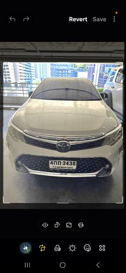 Toyota Camry 2015 2.5 HEV Premium Sedan เบนซิน ไม่ติดแก๊ส เกียร์อัตโนมัติ ขาว รูปที่ 2