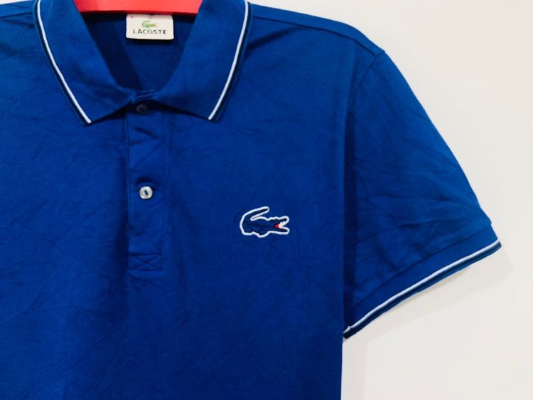 เสื้อโปโล LACOSTE แท้ 💯 size 4 ขนาด อก 19.5 ยาว 27 นิ้ว สภาพดีมาก สีฟ้าสด เนื้อผ้าดีมากนิ่มใส่สบาย หายากน่าสะสมครับ รูปที่ 2