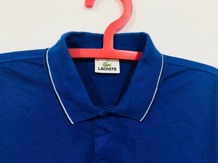 เสื้อโปโล LACOSTE แท้ 💯 size 4 ขนาด อก 19.5 ยาว 27 นิ้ว สภาพดีมาก สีฟ้าสด เนื้อผ้าดีมากนิ่มใส่สบาย หายากน่าสะสมครับ รูปที่ 3