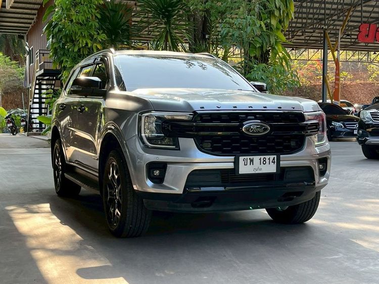 Ford Everest 2023 2.0 Turbo Sport Utility-car ดีเซล ไม่ติดแก๊ส เกียร์อัตโนมัติ เทา รูปที่ 3