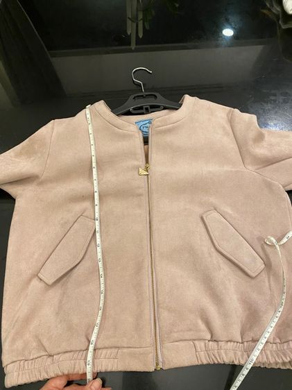  ปราด้า แจ็คเกตเชิ้ต สภาพใหม่เอี่ยม เนื้อผ้าหนังชามัวร์ รูปที่ 10