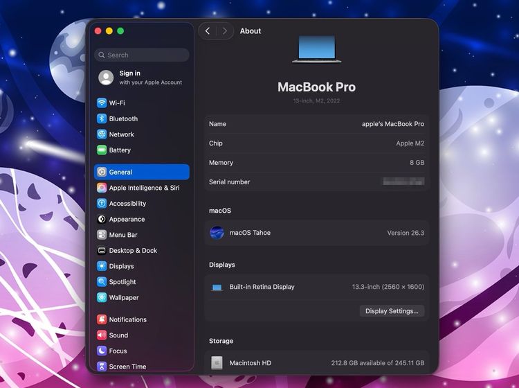 MacBook Pro 13-inch M2 2022 Ram8GB SSD256GB SpaceGray รูปที่ 13