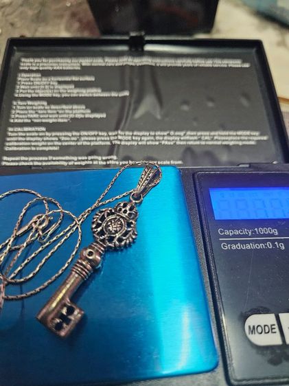 จี้กุญแจงานตัน เงินแท้925 รูปที่ 2