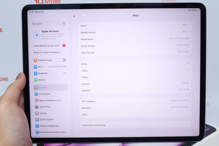 iPad Air M2 13" 128GB WiFi - ID26020105 รูปที่ 8