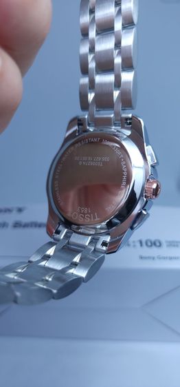 นาฬิกา Tissot Chronograph หน้าปัดน้ำเงิน ขอบ Rose Gold สายสแตนเลส ระบบควอตซ์ รูปที่ 3