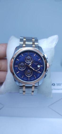 นาฬิกา Tissot Chronograph หน้าปัดน้ำเงิน ขอบ Rose Gold สายสแตนเลส ระบบควอตซ์ รูปที่ 2