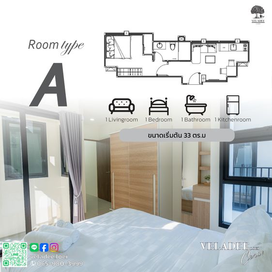 อื่นๆ ไม่อนุญาต ตกแต่งครบ 2025 Veladee Loei Condo เวฬาดี เลย คอนโด รูปที่ 2