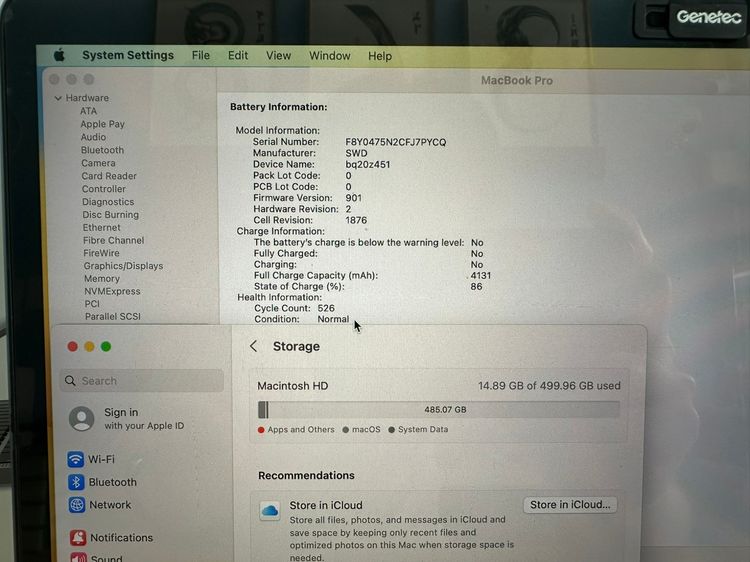 ขายถูกกกกกกกกกกกกกกกกกกกกกกกกกกกกกก Mac Pro 13 นิ้ว ปี 2020 i5 RAM 16 SSD 512 สเปคแรง อุปกรณ์ครบยกกล่อง การใช้งานปกติดีทุกอย่าง รูปที่ 4