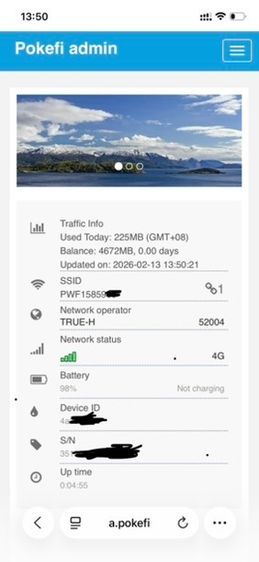 Pokefi wifi pokket wifi 5 gb รูปที่ 3
