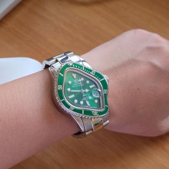 นาฬิกา Automatic หน้าปัดเขียว สภาพดี รูปที่ 6