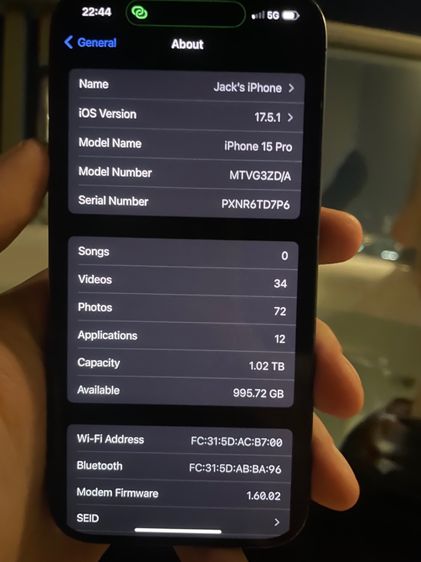 I phone 15 pro 1 tb รูปที่ 4