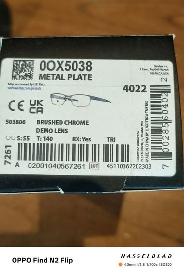 กรอบแว่น oakley ไททาเนียม ของใหม่ ราคาศูน(14000) รูปที่ 4