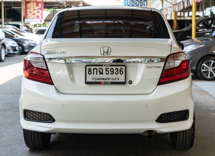 Honda Brio 2019 1.2 Amaze V Sedan เบนซิน ไม่ติดแก๊ส เกียร์อัตโนมัติ ขาว รูปที่ 4