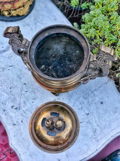 โถกำยานทองเหลืองเก่า รูปที่ 5