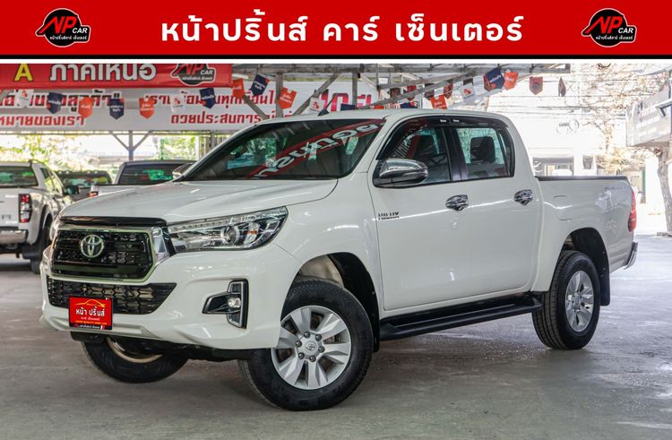 Toyota Hilux Revo 2019 2.4 E Pickup ดีเซล ไม่ติดแก๊ส เกียร์อัตโนมัติ ขาว