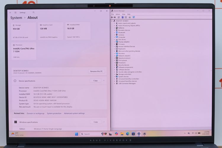 ASUS VIVOBOOK S 16 OLED Core Ultra 7 155H RAM16-1TB - ID26020318 รูปที่ 3