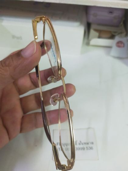 แว่นตา TITAN elloses italy TAVIN ขนาด 56 14-145 สภาพของใหม่ เอาไปใส่เลนส์ ใหม่ได้เลยครับ รูปที่ 5