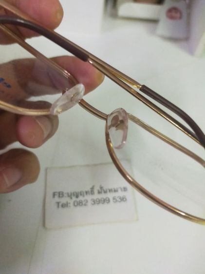 แว่นตา TITAN elloses italy TAVIN ขนาด 56 14-145 สภาพของใหม่ เอาไปใส่เลนส์ ใหม่ได้เลยครับ รูปที่ 9