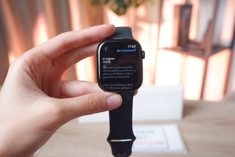 Apple Watch Series 10 GPS 46MM สี JetBlack เครื่องสวย ราคาเพียง 8,990.- มีประกันร้าน 60วัน รูปที่ 5