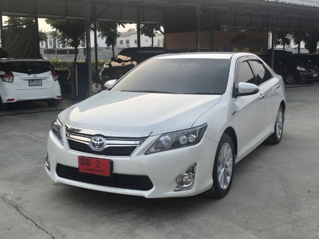 Toyota Camry 2012 2.5 HV Sedan ไฮบริด ไม่ติดแก๊ส เกียร์อัตโนมัติ ขาว รูปที่ 3
