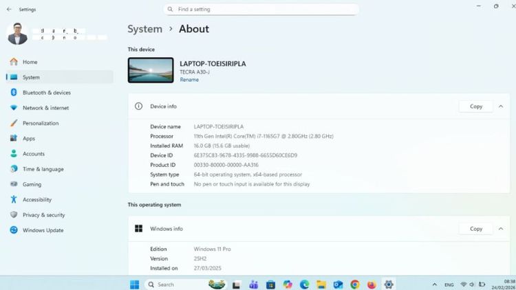 โน้ตบุ๊ค Dynabook (Toshiba) Tecra A30-J รูปที่ 6