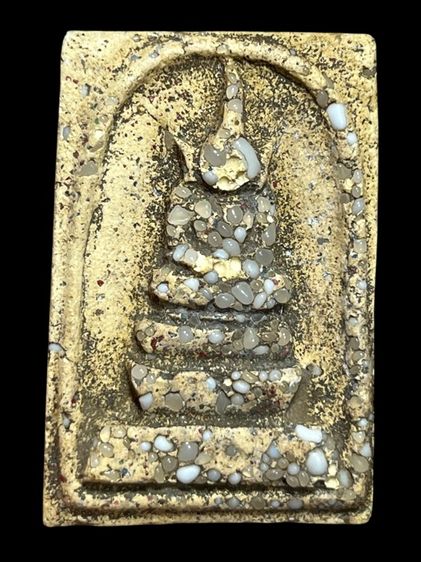 พระสมเด็จพิมพ์ยอดขุนพลหลังลายนิ้วมือโรยพระธาตุหน้าหลัง