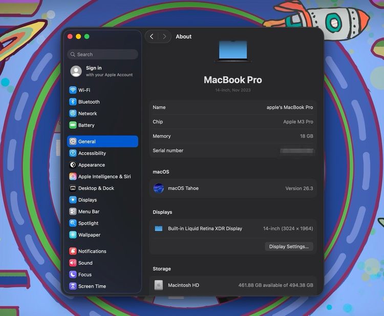 MacBook Pro 14-inch M3Pro 2023 Ram18GB SSD512GB SpaceBlack รูปที่ 12