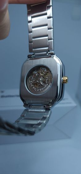 RADO Skeleton Automatic หน้าปัดโชว์เครื่อง ตัวเรือนเหลี่ยม สีทูโทนทอง-เงิน รูปที่ 3