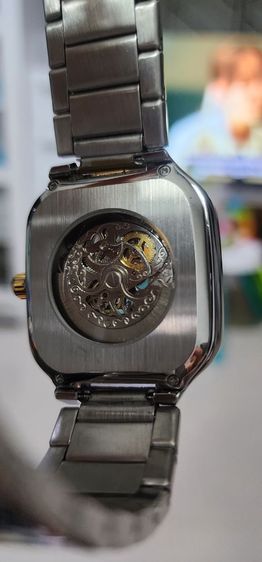 RADO Skeleton Automatic หน้าปัดโชว์เครื่อง ตัวเรือนเหลี่ยม สีทูโทนทอง-เงิน รูปที่ 6