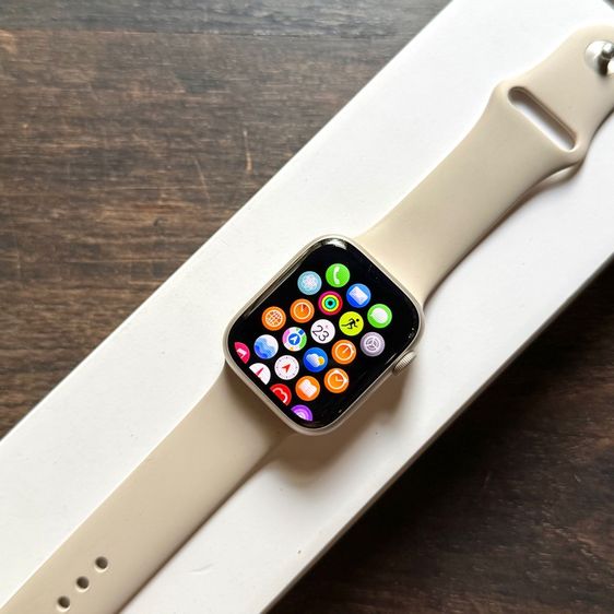 Apple Watch Series 9 gps 45mm แบต 93 สี Starlight สวยๆ สภาพเดิมๆ สภาพดี ใช้งานปกติทุกอย่าง  รูปที่ 3