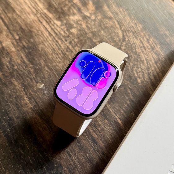 Apple Watch Series 9 gps 45mm แบต 93 สี Starlight สวยๆ สภาพเดิมๆ สภาพดี ใช้งานปกติทุกอย่าง  รูปที่ 6