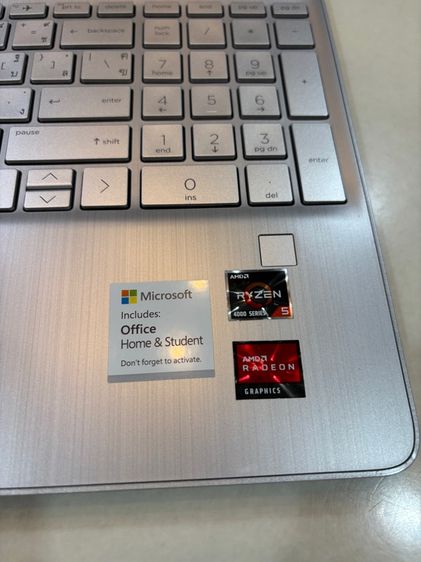 โน้ตบุ๊ค HP AMD Ryzen 5 4500U with Radeon Graphics ความเร็ว 2.38 GHz RAM 8 GB SSD 512 GB 6 คอร์ 6 เธรด รูปที่ 5