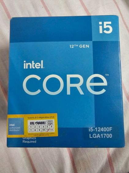 ขาย CPU Intel Core i5-12400F มือ 2 ประกันเหลือ 1ปี 8เดือน