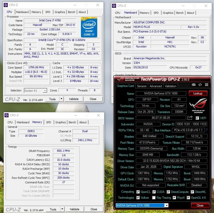💥 Com ทำงานกราฟิก 3D เล่นเกมส์ 💥 CPU I7 4790 +GTX 1050 OC 2GB + RAM 16 GB + SSD 240 GB 💥 รูปที่ 10