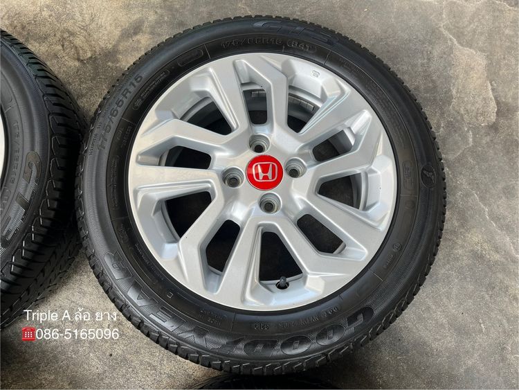 ✨ล้อแม็กแถมยาง✨4รู100 Honda Jazz รองท็อป ขอบ 15 รูปที่ 5