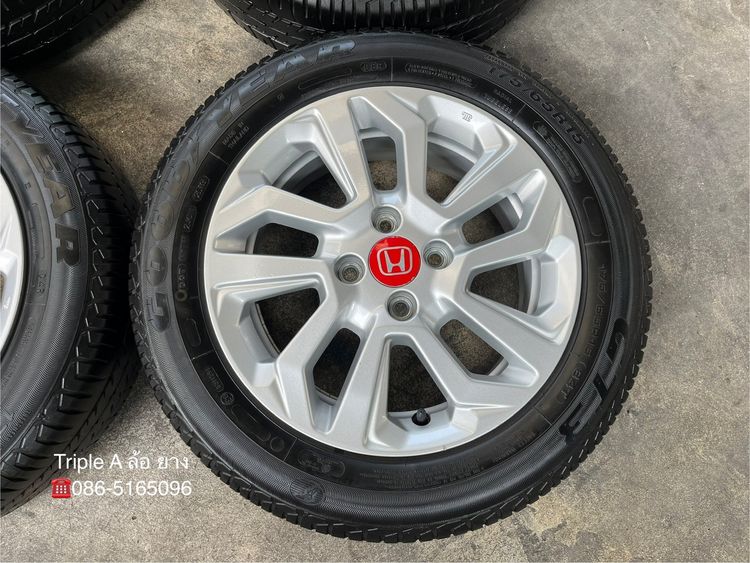 ✨ล้อแม็กแถมยาง✨4รู100 Honda Jazz รองท็อป ขอบ 15 รูปที่ 3