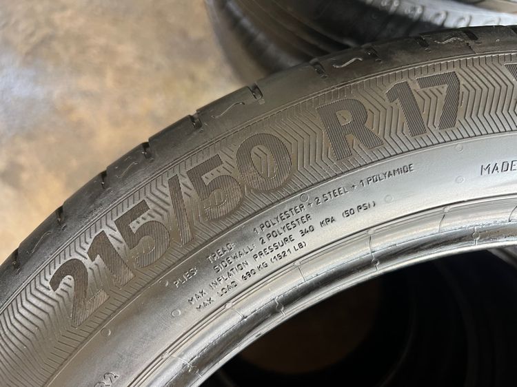 ยาง Continantal ContactC 215 50 17 ปี23 เส้น 500 บาท EV ไม่ปะ รูปที่ 5