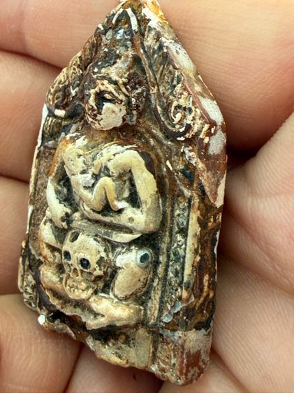 พระขุนเเผนอุ้มกุมารขี่โหงพราย หลวงพ่อกวย วัดโฆสิตาราม ชัยนาท ปี2500-2510 พระเหมาๆบ้านๆ พระคนแก่เก่าๆเก็บ รูปที่ 2