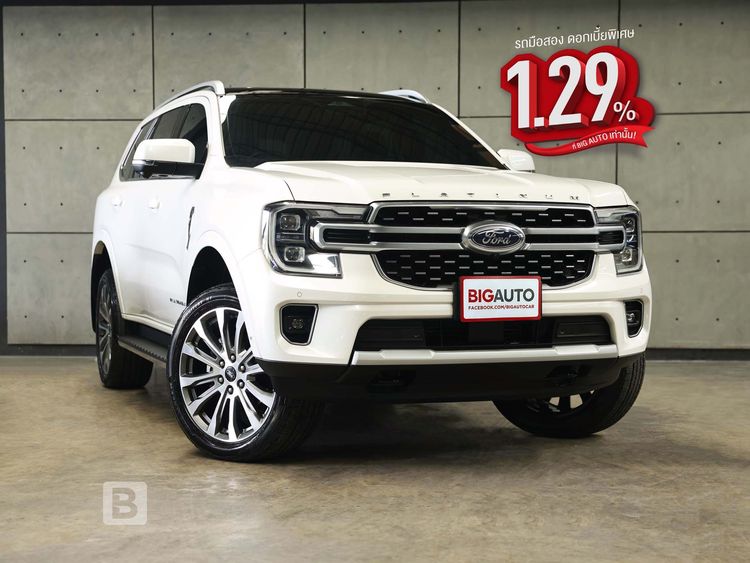 รถ Ford Everest 3.0 V6 Turbo Platinum 4WD สี ขาว