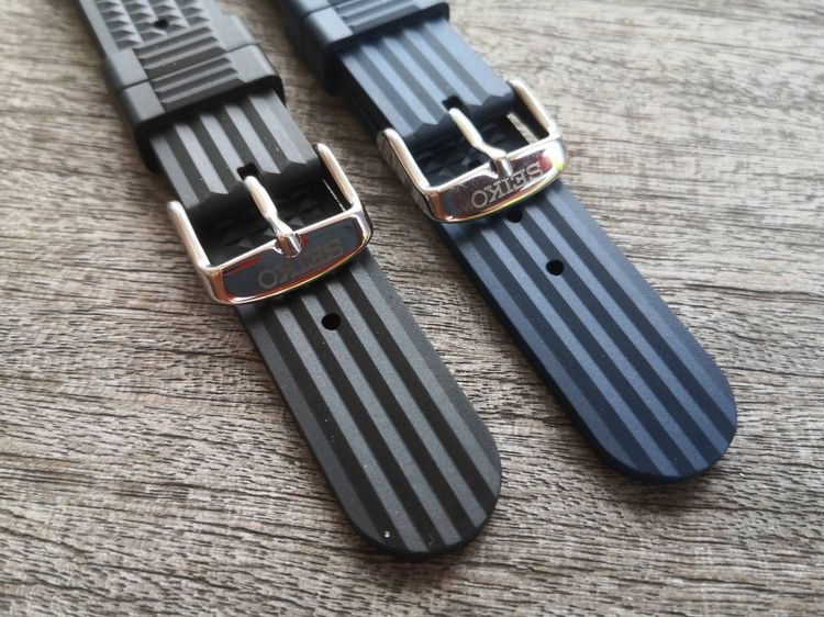 ซิลิโคน สายนาฬิกา Waffle ซิลิคอน  ขนาด 20mm และ 22mm มีโลโก้ สำหรับsekioและทั่วไป