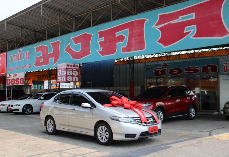 Honda City 2013 1.0 V Sedan เบนซิน ไม่ติดแก๊ส เกียร์อัตโนมัติ บรอนซ์เงิน รูปที่ 3