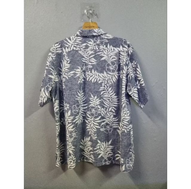เสื้อเชิ๊ต,เสื้อฮาวาย Hawaii, vintage, ยี่ห้อ Go bearfoot อก 52", ยาว 31" รูปที่ 7