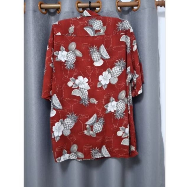 เสื้อเชิ๊ต,เสื้อฮาวาย Hawaii, ยี่ห้อ campia moda อก 50",ยาว 32" รูปที่ 7