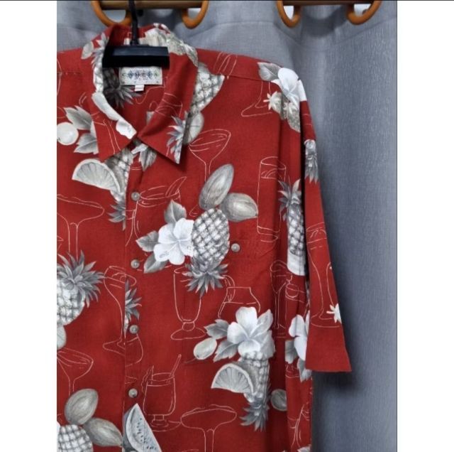 เสื้อเชิ๊ต,เสื้อฮาวาย Hawaii, ยี่ห้อ campia moda อก 50",ยาว 32" รูปที่ 3