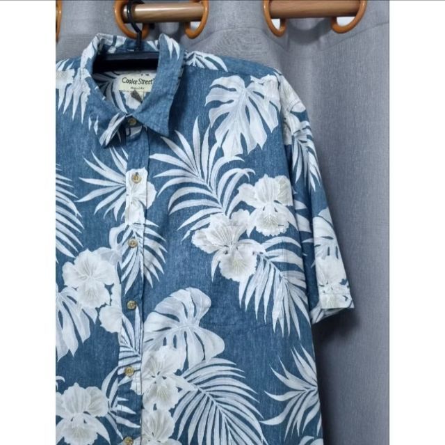 เสื้อเชิ๊ต,เสื้อฮาวาย Hawaii, ยี่ห้อ Cooke Street- อก 56" - ยาว 33" รูปที่ 4