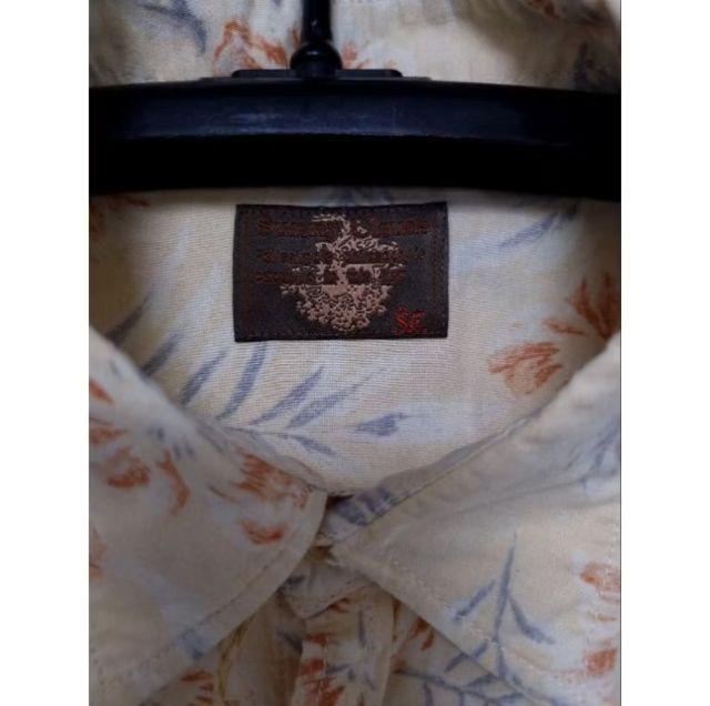 เสื้อเชิ๊ต,เสื้อฮาวาย Hawii, vintage ยี่ห้อ sunny clouds อก 52",ยาว 31.5" รูปที่ 6