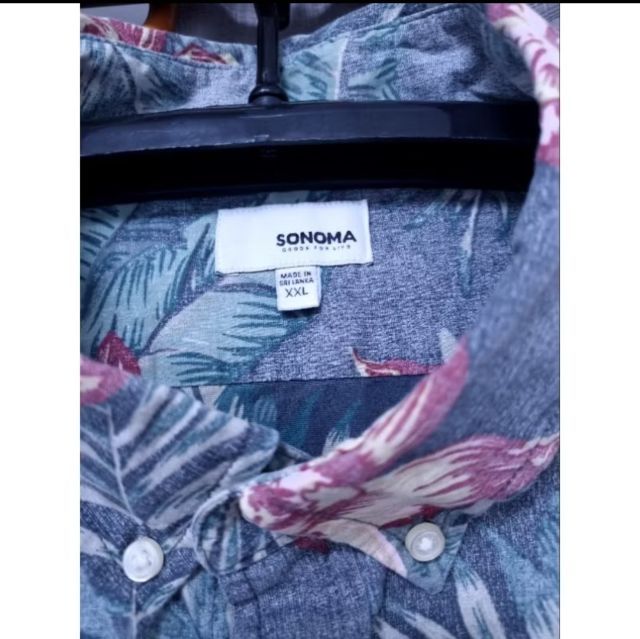 เสื้อเชิ๊ต,เสื้อฮาวาย Hawaii ยี่ห้อ SONAMA อก 56" , ยาว 32" รูปที่ 6